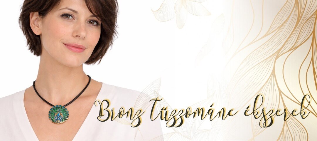 Bronz tűzzománc ékszerek egyedi, kézműves megjelenéssel