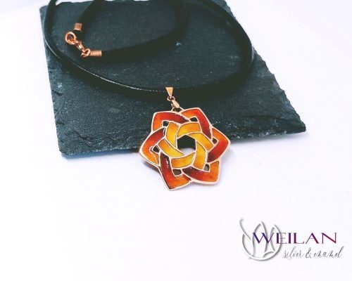 Druid - Bronze Enamel Pendant 