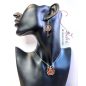 Tradició - Kalocsai - Rózsa ezüst tűzzománc szett viselése