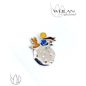 The little prince - ezüst tűzzománc bross