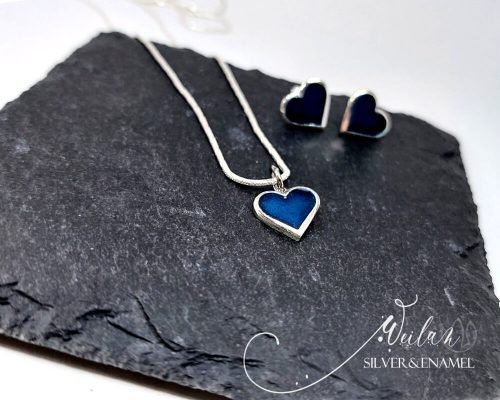 Karnevál - My Valentine ezüst tűzzománc medál 