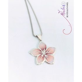 Flora - Cseresznyevirág ezüst tűzzománc medál OG