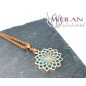 Mandala bronz tűzzománc medál
