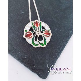 Körtánc ezüst tűzzománc medál