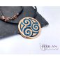 Kelta - Triskelion bronz tűzzománc medál