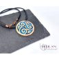 Kelta - Triskelion bronz tűzzománc medál