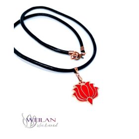 Tradició - Kalocsai - Tulipán bronz tűzzománc medál