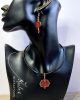 Tradició - Kalocsai - Tulipán bronz tűzzománc szett viselése