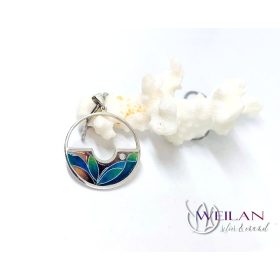 Délibáb - ezüst tűzzománc medál