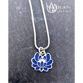 Tradició - Kalocsai - Rózsa ezüst tűzzománc medál, kicsi