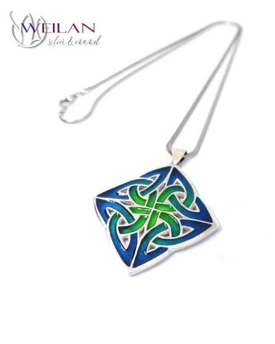 Vatis ezüst tűzzománc medál