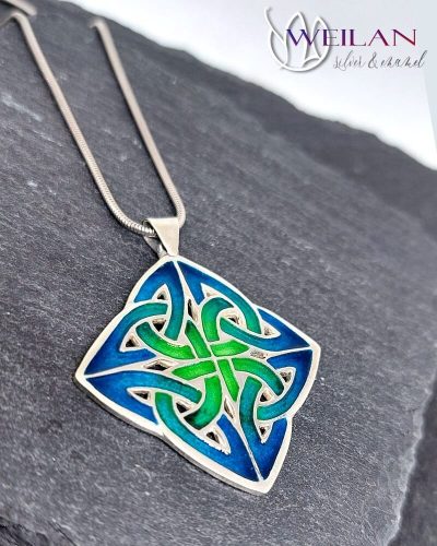 Vatis ezüst tűzzománc medál