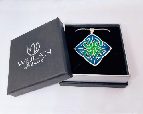 Vatis ezüst tűzzománc medál Weilan díszdobozban