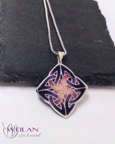 Vatis ezüst tűzzománc medál