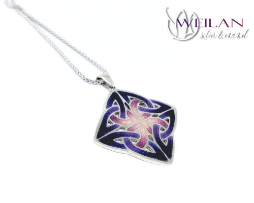 Vatis ezüst tűzzománc medál