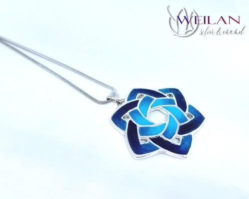 Kelta - Druida ezüst tűzzománc medál