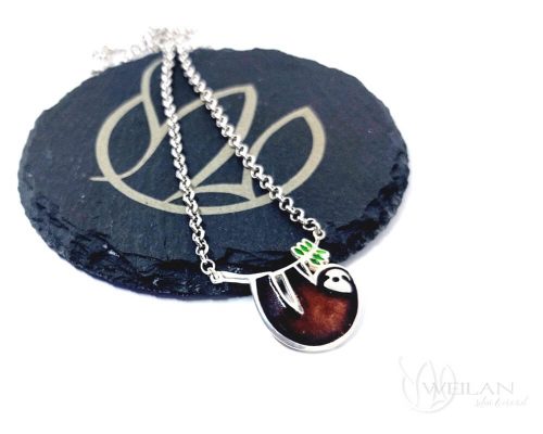 Lajhár Ludwig - ezüst tűzzománc nyakék