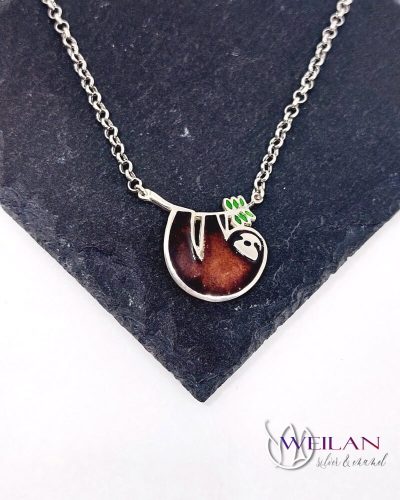 Lajhár Ludwig - ezüst tűzzománc nyakék