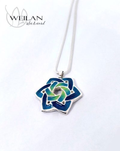 Kelta - Druida ezüst tűzzománc medál, kicsi