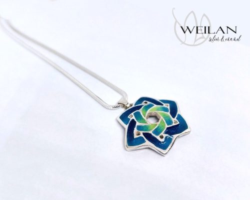 Kelta - Druida ezüst tűzzománc medál, kicsi