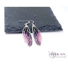 Wings - Dragonfly - ezüst ajour tűzzománc fülbevaló OG