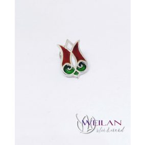 Mátkám ezüst tűzzománc kitűző "pin