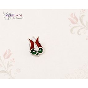 Mátkám ezüst tűzzománc kitűző "pin