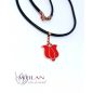 Tradició - Matyó - Tulipán bronz tűzzománc medál