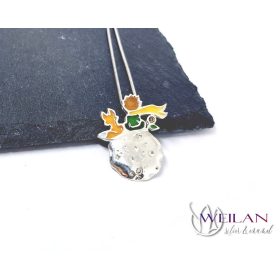 A kis herceg - ezüst tűzzománc medál