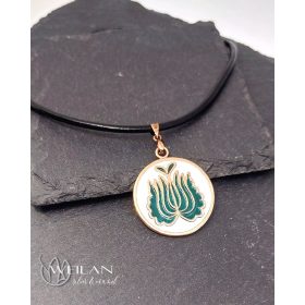 Jász - Tulipán bronz tűzzománc medál