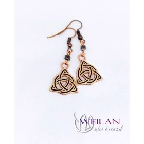 Trinity bronz tűzzománc fülbevaló