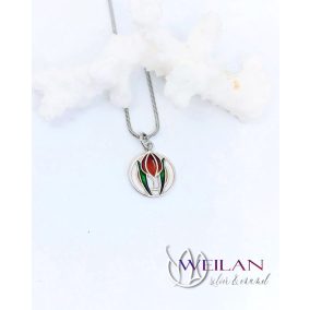 Körtánc ezüst tűzzománc medál