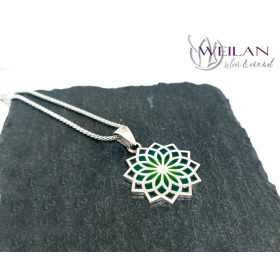 Mandala ezüst tűzzománc medál
