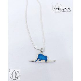 A kis herceg - A kalap - ezüst tűzzománc medál, OG