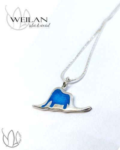 A kis herceg - A kalap - ezüst tűzzománc medál