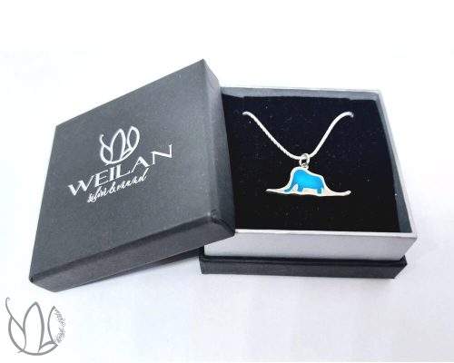 A kis herceg - A kalap - ezüst tűzzománc medál Weilan díszdobozban