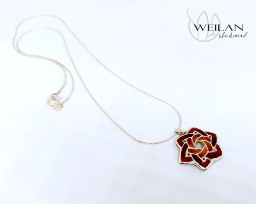 Kelta - Druida ezüst tűzzománc medál, kicsi