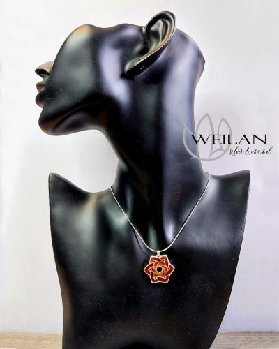 Kelta - Druida ezüst tűzzománc kismedál viselése