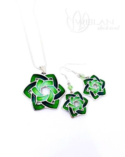 Druida ezüst tűzzománc szett