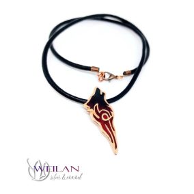 Fenrir farkas - bronz tűzzománc medál