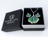Leaf - Ginkgo Biloba - tűzzománc szett  WEILAN díszdobozban