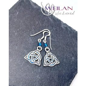 Trinity ezüst tűzzománc fülbevaló