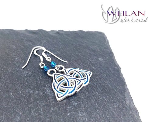 Trinity ezüst tűzzománc fülbevaló