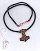 Edda - Mjölnir - Thor kalapácsa bronz tűzzománc medál