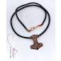 Edda - Mjölnir - Thor kalapácsa bronz tűzzománc medál