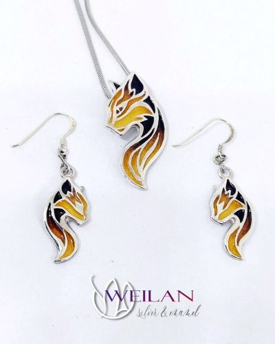 Jellicle Tűzmacska - ezüst tűzzománc szett