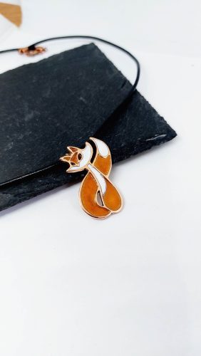 Lili a rókalány - bronz tűzzománc medál 1