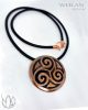 Kelta - Triskelion antikolt bronz tűzzománc medál OG