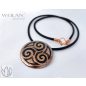Kelta - Triskelion antikolt bronz tűzzománc medál