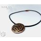Kelta - Triskelion antikolt bronz tűzzománc medál